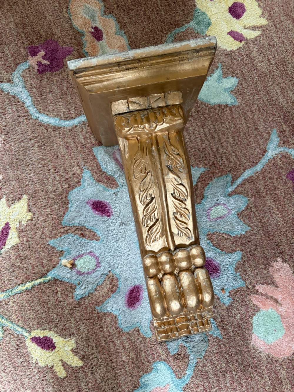 Ornate Regency Gold Wooden Decorative Wall Shelf Bracket